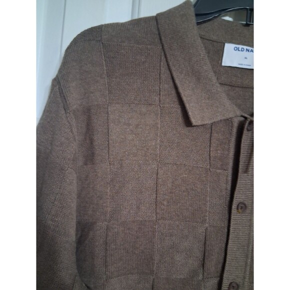NWT Men's Old Navy Taupe Short Sleeve Sweater Size XL - Picture 4 of 7